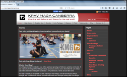 WordPress CMS - Krav Maga Canberra